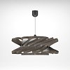 Φωτιστικό Κρεμαστό Majorka Μονόφωτο Γκρί (PP-PVC) Ε27 58x58x80cm MED-10241