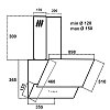 MULTIHOME MH-6601 Απορροφητήρας Καμινάδα 90cm Μαύρο
