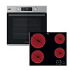 Σετ WHIRLPOOL OMSK58HU1SX & AKT 8090 LX Φούρνος & Κεραμική Εστία