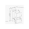 BERTAZZONI REF60 3BBN PVC-S/20 Εντοιχιζόμενος Ψυγειοκαταψύκτης 177x54x54.5