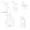 BERTAZZONI REF60 4BB NP TC-S Εντοιχιζόμενος Ψυγειοκαταψύκτης 193.7x54x55