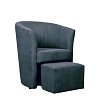Πολυθρόνα με Υποπόδιο Rose Ash 66x62x77 1063 IN 400-09-006