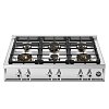 BERTAZZONI RT36 6 PRO X GN Εστία Φυσικού Αερίου 92cm Inox