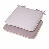 Μαξιλάρι Καρέκλας Δίχρωμο Reli Grey/Light Grey 38x38x2cm