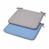 Μαξιλάρι Καρέκλας Δίχρωμο Reli Blue/Grey 38x38x2cm