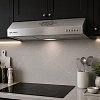 SILIFO SF6686 Απορροφητήρας Ελεύθερος 90cm Inox 2 Μοτέρ