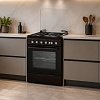 SILIFO SF6148 Ηλεκτρική Κουζίνα 60cm με Εμαγιέ Εστίες Καφέ (4 Έτη Εγγύηση)