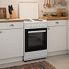 SILIFO SF6154CFEW Ηλεκτρική Κουζίνα 50cm με Εμαγιέ Εστίες Λευκή