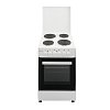 SILIFO SF6154CFEW Ηλεκτρική Κουζίνα 50cm με Εμαγιέ Εστίες Λευκή