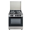 SILIFO SF6161CFEX Ηλεκτρική Κουζίνα 60cm με Εμαγιέ Εστίες Inox