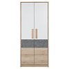 Ντουλάπα Aygo Σονόμα-Λευκό 83.1x53.5x192cm. SO-AYGO2D