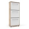 Παπουτσοθήκη Niag 5803D 58x26.5x132εκ Σονόμα-Λευκή SO-NI5803DWH