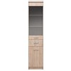 Βιτρίνα Μονόφυλλη Top Mix 1D1W1S 40x33x183εκ Σονόμα με συρτάρι TO-1D1W1S