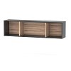 Κρεμαστό Ράφι Alex 124x25x32εκ Γραφίτης-Σονόμα TO-ALEX125