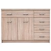 Μπουφές ΚΟΜ2D5S 120x33x85εκ Sonoma TO-KOM2D5S