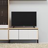 Έπιπλο Τηλεόρασης Palmor Χρυσό Δρυς-Λευκό 113.5x40x60cm TO-PALMORTV3D115
