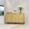 Μπουφές Santes Χρυσό Δρυς-Γραφίτη 155x42x92.5cm TO-SANTES3D