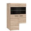 Κρεμαστή Βιτρίνα Δίφυλλη Solo αριστερή 2W 90x41x136 Sonoma Wenge TO-SOLOTV2WL