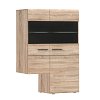 Κρεμαστή Βιτρίνα Δίφυλλη Solo δεξιά 2W 90x41x136cm Sonoma Wenge TO-SOLOTV2WP