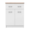 Κομότα Top Mix 60x33x85cm Λευκό-Σονόμα TO-TOP2D1S60W