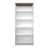 Βιβλιοθήκη Top Mix 80x33x183cm Λευκό-Σονόμα TO-TOP80-183W
