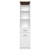 Top Mix Ραφιέρα 40x33x183cm Λευκή-Σονόμα TO-TOPREG1D1SW