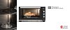 Thermogatz TGS MULTI 1255 BL Ηλεκτρικό Φουρνάκι Μαύρο 50lt