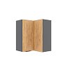 Craft Πάνω Ντουλάπι Γωνιακό Χρυσό Δρυς 60-60x32x72cm WG6072C04