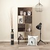 ΒΙΒΛΙΟΘΗΚΗ Fylliana "Home" ΜΑΥΡΟ ΜΕ GREY OAK 60x29.5x150εκ 271-00-026