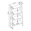 ΒΙΒΛΙΟΘΗΚΗ-ΡΑΦΙΕΡΑ ΜΕ 4 ΡΑΦΙΑ Fylliana Fonzy SONOMA ΧΡΩΜΑ 64x34x130εκ 0016-124-025