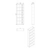 ΒΙΒΛΙΟΘΗΚΗ TOMAR 6 SONOMA 70x24,5x211,5εκ 11011482