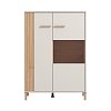 ΒΙΤΡΙΝΑ BELFORT 2K VS1 CASHMERE-ARTISAN OAK 85x40x122εκ o.r.s 11013024