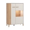 ΒΙΤΡΙΝΑ BELFORT 2K VS1 CASHMERE-ARTISAN OAK 85x40x122εκ o.r.s 11013024