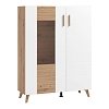 ΒΙΤΡΙΝΑ BRETAGNA 2K VS1 ARTISAN OAK-ΛΕΥΚΟ HIGH GLOSS FOIL 96x35x125εκ a.p.r 11012056