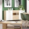 ΒΙΤΡΙΝΑ BRETAGNA 2K VS1 ARTISAN OAK-ΛΕΥΚΟ HIGH GLOSS FOIL 96x35x125εκ a.p.r 11012056
