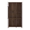 ΒΙΤΡΙΝΑ BURGUNDY 2K VS1 140 ΛΕΥΚΟ-FLAGSTAFF OAK-ΛΕΥΚΟ HIGH GLOSS FOIL 78,5x40x139,5εκ s.p.k 11012063