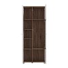 ΒΙΤΡΙΝΑ BURGUNDY 2K VS1 200 ΛΕΥΚΟ-FLAGSTAFF OAK-ΛΕΥΚΟ HIGH GLOSS FOIL 78,5x40x197εκ s.p.k 11012062