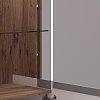 ΒΙΤΡΙΝΑ BURGUNDY 2K VS1 200 ΛΕΥΚΟ-FLAGSTAFF OAK-ΛΕΥΚΟ HIGH GLOSS FOIL 78,5x40x197εκ s.p.k 11012062