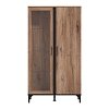ΒΙΤΡΙΝΑ CORSICA 2K VS1 FLAGSTAFF OAK-ΜΑΥΡΟ 84,5x35x153εκ 11012003
