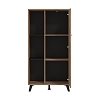 ΒΙΤΡΙΝΑ CORVIA POP FLAGSTAF-CARBON 68x33x130εκ 11013120