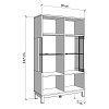 ΒΙΤΡΙΝΑ ESSEX 2K VS2 147 CASHMERE/ARTISAN OAK 90x35x147εκ 11014496