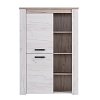 ΒΙΤΡΙΝΑ Kent POP Ν GREY OAK-WHITE OAK 99x36x146εκ knt 11008836