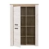 ΒΙΤΡΙΝΑ Kent POP Ν GREY OAK-WHITE OAK 99x36x146εκ knt 11008836