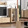 ΒΙΤΡΙΝΑ LAVAL 2K VS1 129 ARTISAN ΟΑΚ/ΜΑΥΡΟ 80x40x129εκ 11014536