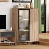 ΒΙΤΡΙΝΑ MAYENNE 2K VS1 ARTISAN OAK-ΜΑΥΡΟ MAT 93x40x137εκ 11013358