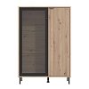 ΒΙΤΡΙΝΑ MAYENNE 2K VS1 ARTISAN OAK-ΜΑΥΡΟ MAT 93x40x137εκ 11013358