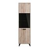 ΒΙΤΡΙΝΑ ΜΟΝΟΦΥΛΛΗ UMBRIA 1K VS GREY OAK-ΜΑΥΡΟ 53x33x191εκ 11008862
