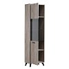 ΒΙΤΡΙΝΑ ΜΟΝΟΦΥΛΛΗ UMBRIA 1K VS GREY OAK-ΜΑΥΡΟ 53x33x191εκ 11008862