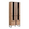 ΒΙΤΡΙΝΑ SARDINIA 2K VS2 ARTISAN OAK / ΜΑΥΡΟ 84.5x35x193.5εκ srd 11008233