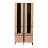 ΒΙΤΡΙΝΑ SARDINIA 2K VS2 ARTISAN OAK / ΜΑΥΡΟ 84.5x35x193.5εκ srd 11008233